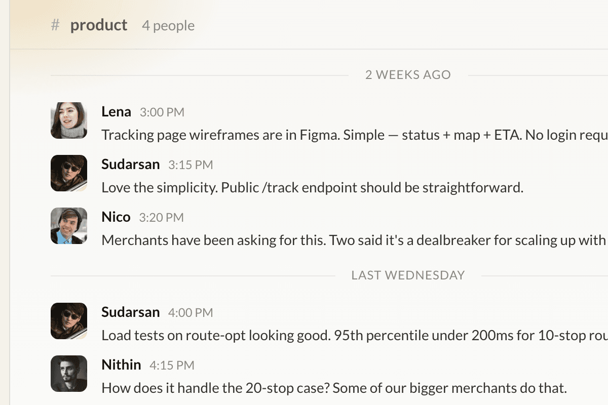 Chat preview